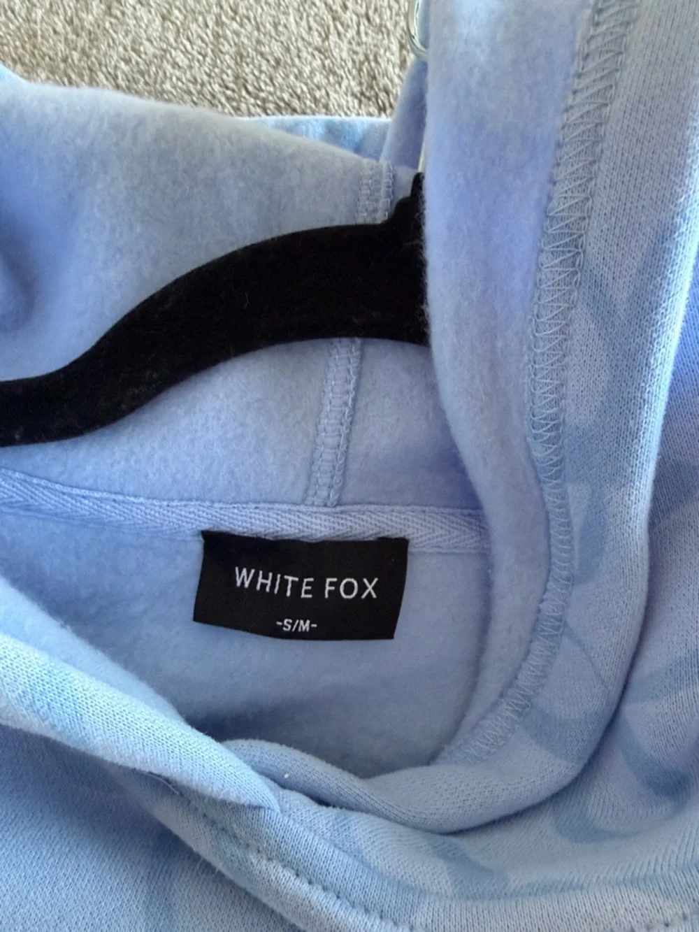 Light Blue Bow-Print Hoodie - Picture 2 of 3